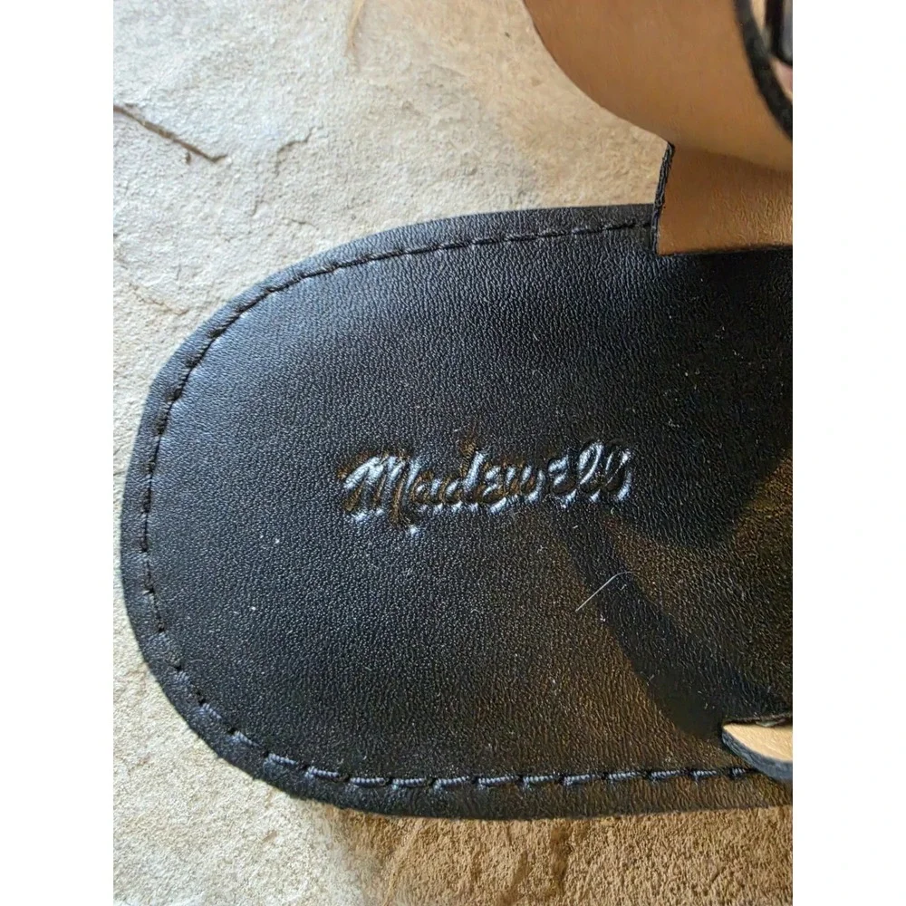Madewell The Natasha Flatform Sandal in True Black Womens Size 7